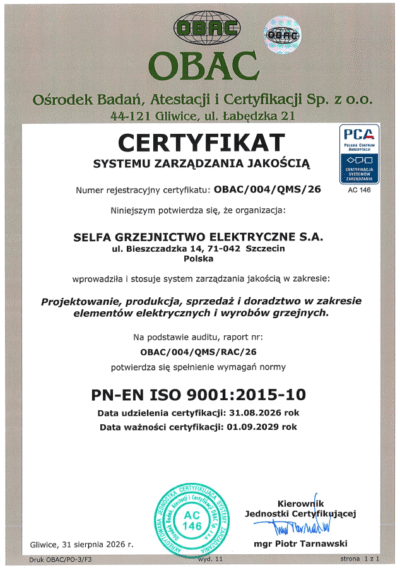 OBAC 004 QMS 26 SELFA PL